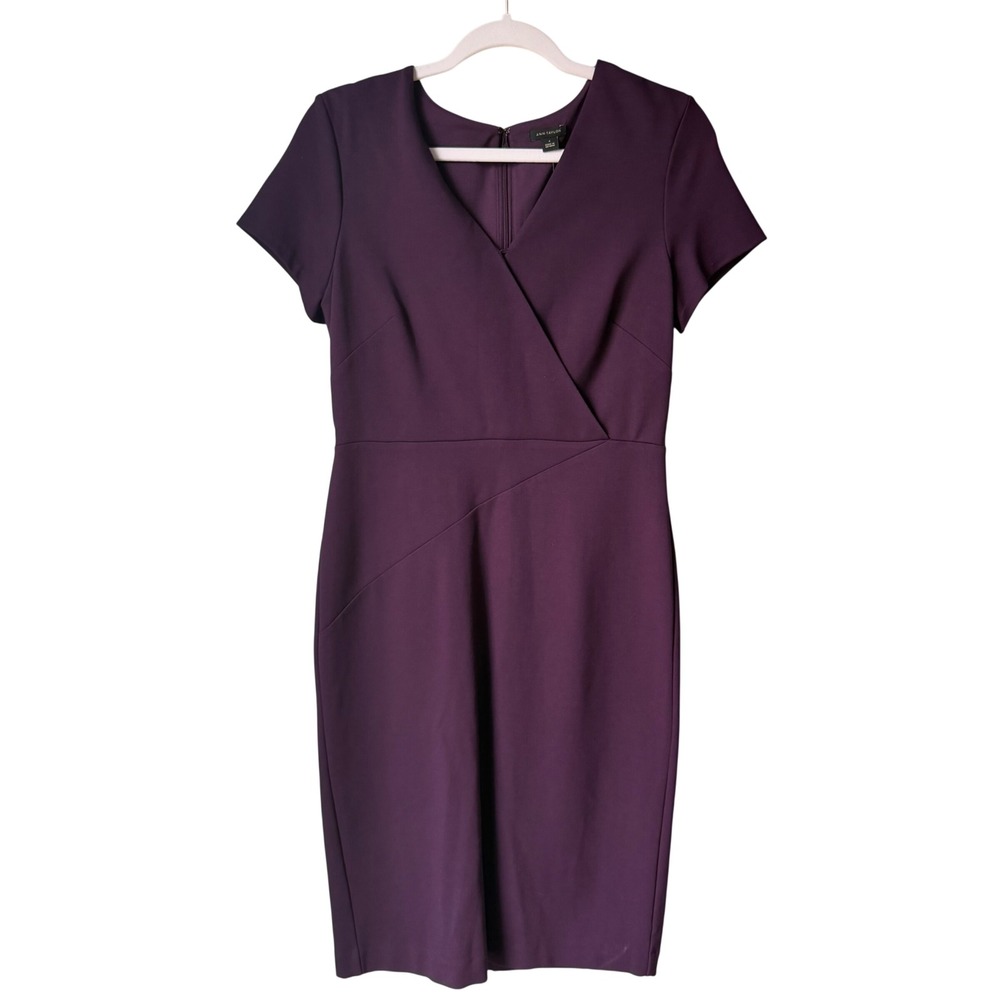 Ann Taylor Purple Sheath Dress
